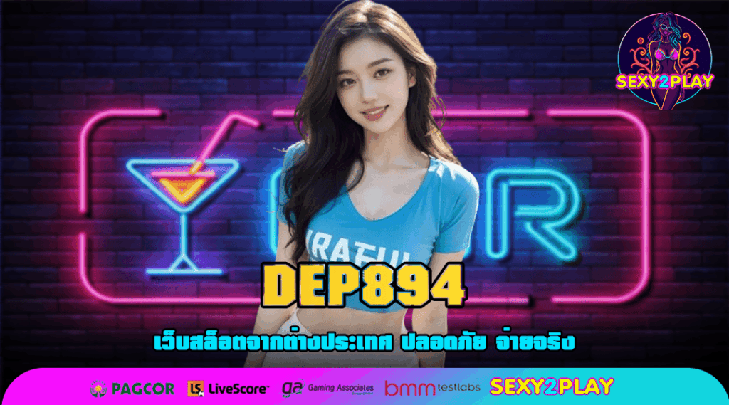 DEP894 สล็อตทั้งหมด รองรับมือถือ มีใบรับรอง พร้อมให้ทำเงินปัง